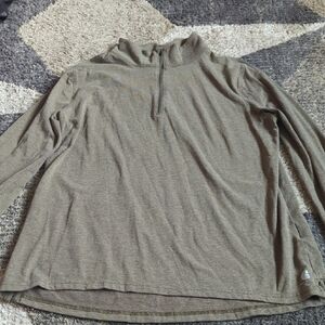 Carhartt Force Qtr Zip Green Long Sleeve  Slightly Fitted Gorpcore